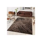 Rovigo Dijital Baskı Yıkanabilir Kaymaz Taban Salon Halısı Rvg1702, Kahverengi, 180 x 250