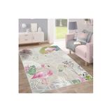 Rovigo Dijital Baskı Yıkanabilir Kaymaz Taban Salon Halısı Rvg1708, Bej, 180 x 300