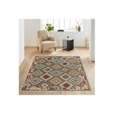 Rovigo Dijital Baskı Yıkanabilir Kaymaz Taban Salon Halısı Rvg1713, Yeşil, 180 x 250