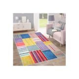 Rovigo Dijital Baskı Yıkanabilir Kaymaz Taban Salon Halısı Rvg1714, Pembe, 180 x 300