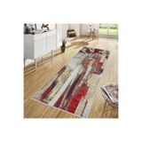 Rovigo Dijital Baskı Yıkanabilir Kaymaz Taban Salon Halısı Rvg1726, Kırmızı, 160 x 300