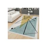 Rovigo Dijital Baskı Yıkanabilir Kaymaz Taban Salon Halısı Rvg1740, Sarı, 180 x 300