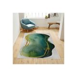 Rovigo Dijital Baskı Yıkanabilir Kaymaz Taban Salon Halısı Rvg1741, Yeşil, 180 x 250