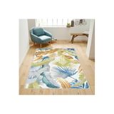 Rovigo Dijital Baskı Yıkanabilir Kaymaz Taban Salon Halısı Rvg1742, Mavi, 180 x 300