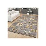 Rovigo Dijital Baskı Yıkanabilir Kaymaz Taban Salon Halısı Rvg1750, Sarı, 180 x 300