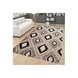 Rovigo Dijital Baskı Yıkanabilir Kaymaz Taban Salon Halısı Rvg1753, Kahverengi, 180 x 250
