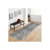 Rovigo Dijital Baskı Yıkanabilir Kaymaz Taban Salon Halısı Rvg1763, Gri, 180 x 250