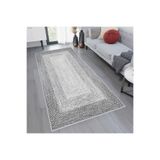 Rovigo Dijital Baskı Yıkanabilir Kaymaz Taban Salon Halısı Rvg1765, Gri, 160 x 300