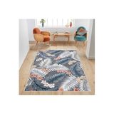 Rovigo Dijital Baskı Yıkanabilir Kaymaz Taban Salon Halısı Rvg1768, Gri, 160 x 300