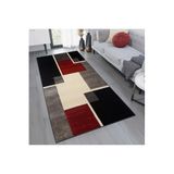 Rovigo Dijital Baskı Yıkanabilir Kaymaz Taban Salon Halısı Rvg1770, Kırmızı, 120 x 180