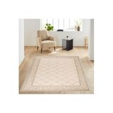 Rovigo Dijital Baskı Yıkanabilir Kaymaz Taban Salon Halısı Rvg1773, Bej, 180 x 250