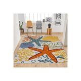 Rovigo Dijital Baskı Yıkanabilir Kaymaz Taban Salon Halısı Rvg1783, Sarı, 120 x 180