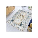 Rovigo Dijital Baskı Yıkanabilir Kaymaz Taban Salon Halısı Rvg1790, Gri, 180 x 250