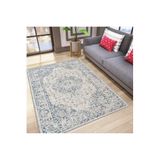 Rovigo Dijital Baskı Yıkanabilir Kaymaz Taban Salon Halısı Rvg1792, Mavi, 180 x 300
