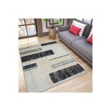 Rovigo Dijital Baskı Yıkanabilir Kaymaz Taban Salon Halısı Rvg1793, Siyah, 160 x 300