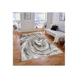 Rovigo Dijital Baskı Yıkanabilir Kaymaz Taban Salon Halısı Rvg1814, Gri, 120 x 180