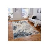 Rovigo Dijital Baskı Yıkanabilir Kaymaz Taban Salon Halısı Rvg1816, Gri, 160 x 300
