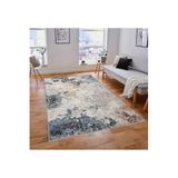 Rovigo Dijital Baskı Yıkanabilir Kaymaz Taban Salon Halısı Rvg1816, Gri, 50 x 80