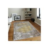 Rovigo Dijital Baskı Yıkanabilir Kaymaz Taban Salon Halısı Rvg1819, Sarı, 120 x 180