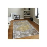 Rovigo Dijital Baskı Yıkanabilir Kaymaz Taban Salon Halısı Rvg1819, Sarı, 50 x 80