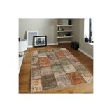 Rovigo Dijital Baskı Yıkanabilir Kaymaz Taban Salon Halısı Rvg1820, Kahverengi, 160 x 300