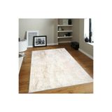 Rovigo Dijital Baskı Yıkanabilir Kaymaz Taban Salon Halısı Rvg1823, Bej, 180 x 250