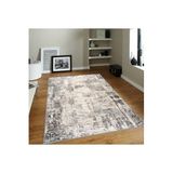 Rovigo Dijital Baskı Yıkanabilir Kaymaz Taban Salon Halısı Rvg1824, Bej, 180 x 250
