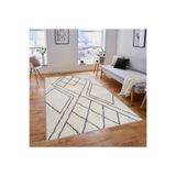 Rovigo Dijital Baskı Yıkanabilir Kaymaz Taban Salon Halısı Rvg1825, Bej, 180 x 250