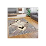 Rovigo Dijital Baskı Yıkanabilir Kaymaz Taban Salon Halısı Rvg1830-ht1073, Kahverengi, 180 x 250
