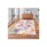 Rovigo Dijital Baskı Yıkanabilir Kaymaz Taban Salon Halısı Rvg1838-sd119, Sarı, 160 x 300