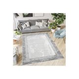 Rovigo Dijital Baskı Yıkanabilir Kaymaz Taban Salon Halısı Rvg1854-sm310, Gri, 180 x 300