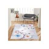Rovigo Dijital Baskı Yıkanabilir Kaymaz Taban Salon Halısı Rvg1857-sm253, Gri, 180 x 300