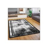 Rovigo Dijital Baskı Yıkanabilir Kaymaz Taban Salon Halısı Rvg1869-sm268, Siyah, 180 x 250