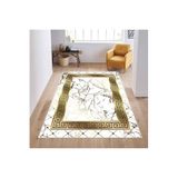 Rovigo Dijital Baskı Yıkanabilir Kaymaz Taban Salon Halısı Rvg1883-sm98, Beyaz, 160 x 300