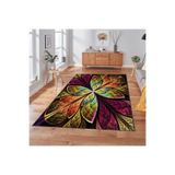 Rovigo Dijital Baskı Yıkanabilir Kaymaz Taban Salon Halısı Rvg1897-sd137, Mor, 120 x 180