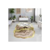Rovigo Dijital Baskı Yıkanabilir Kaymaz Taban Salon Halısı Rvg1898-sd226, Bej, 180 x 250