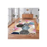 Rovigo Dijital Baskı Yıkanabilir Kaymaz Taban Salon Halısı Rvg1908-sm243, Pembe, 180 x 300