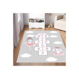 Rovigo Home Dijital Baskı Yıkanabilir Kaymaz Taban Çocuk Odası Halısı RVG4087-SD503 80x150 cm