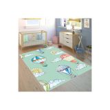 Rovigo Home Dijital Baskı Yıkanabilir Kaymaz Taban Çocuk Odası Halısı RVG4094-SD087 100x200 cm