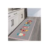 Rovigo Home Dijital Baskı Yıkanabilir Kaymaz Taban Mutfak Halısı RVG2111-SM217 100x200 cm