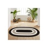 Rovigo Home Dijital Baskı Yıkanabilir Kaymaz Taban Oval Halı RVG7179 100x150cm