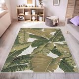 Rovigo Home Dijital Baskı Yıkanabilir Kaymaz Taban Salon Halısı RVG0529 - 100 x 200 cm - Yeşil