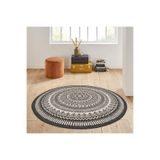 Rovigo Home Dijital Baskı Yıkanabilir Kaymaz Taban Yuvarlak Halı RVG7004 160x160cm
