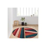 Rovigo Home Dijital Baskı Yıkanabilir Kaymaz Taban Yuvarlak Halı RVG7017 140x140cm