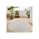 Rovigo Home Dijital Baskı Yıkanabilir Kaymaz Taban Yuvarlak Halı RVG7041 100x100cm