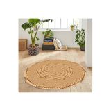 Rovigo Home Dijital Baskı Yıkanabilir Kaymaz Taban Yuvarlak Halı RVG7061-SD327 160x160cm