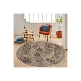 Rovigo Home Dijital Baskı Yıkanabilir Kaymaz Taban Yuvarlak Halı RVG7067-SD352 100x100cm