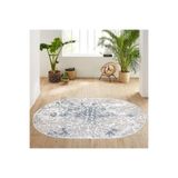 Rovigo Home Dijital Baskı Yıkanabilir Kaymaz Taban Yuvarlak Halı RVG7076 100x150cm