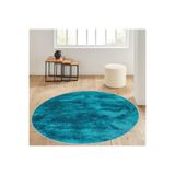 Rovigo Home Dijital Baskı Yıkanabilir Kaymaz Taban Yuvarlak Halı RVG7089 100x100cm