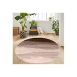 Rovigo Home Dijital Baskı Yıkanabilir Kaymaz Taban Yuvarlak Halı RVG7098 160x160cm